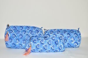 Pack neceseres + estuche - Girasol azul